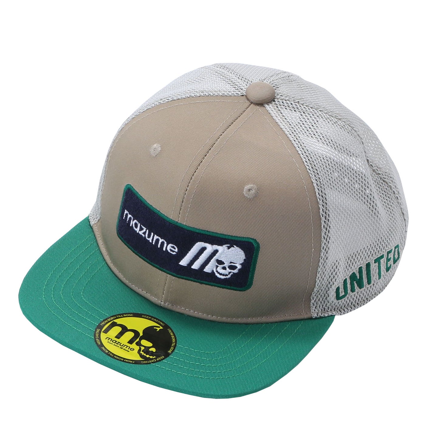 mazume FLAT CAP メッシュ mスカルBOXロゴ