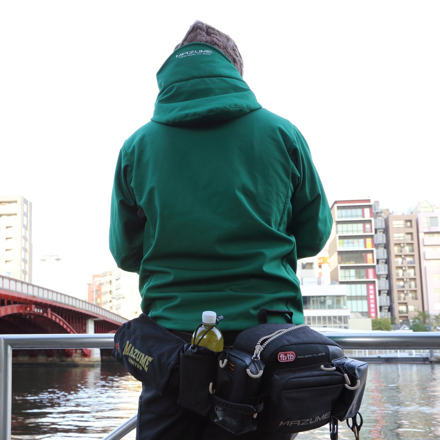 mazume インフレータブルポーチ ブラック(ウエストバッグ取付用)