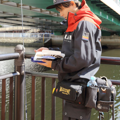 mazume インフレータブルポーチ　ブラック（ウエストバッグ取付用）