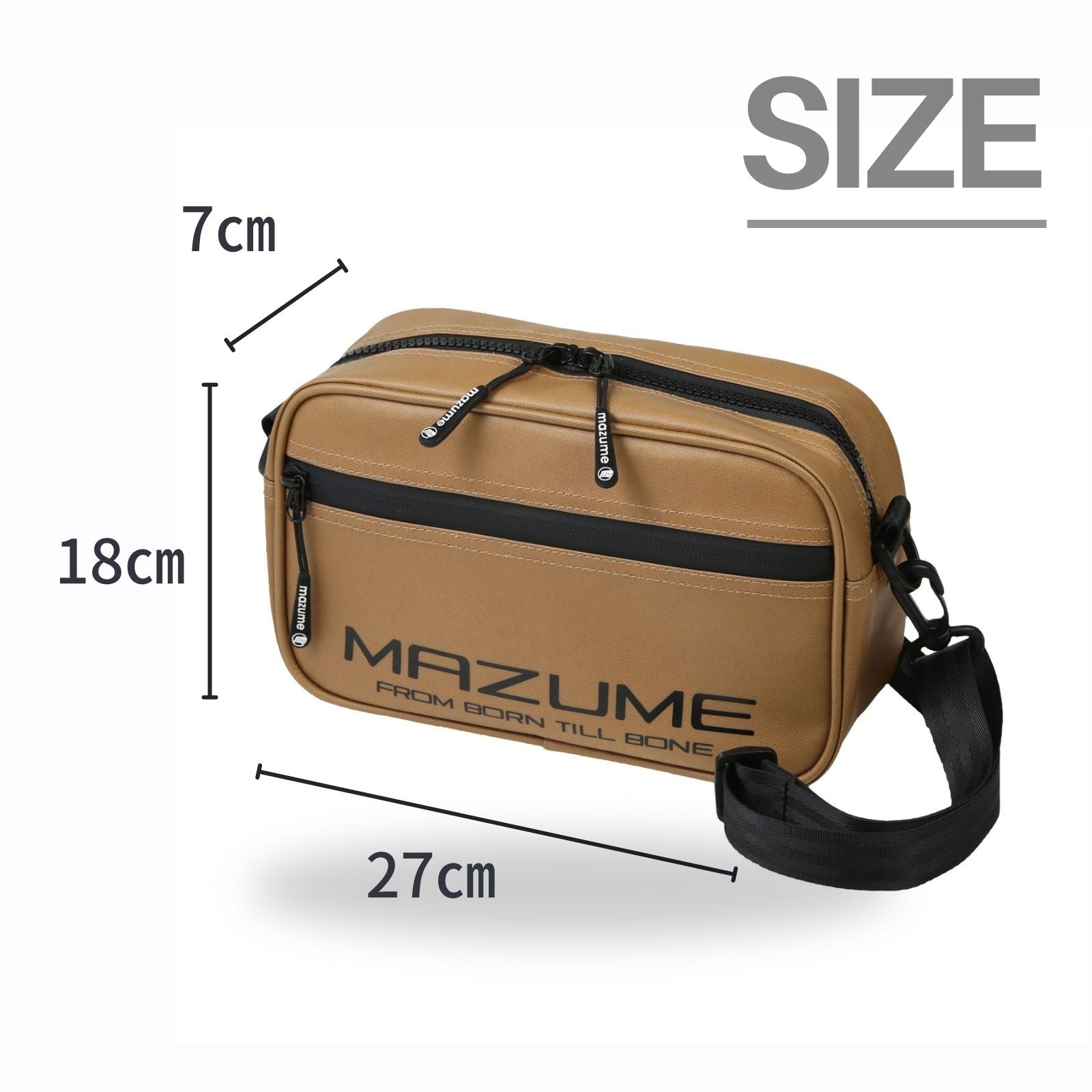 mazume スプラッシュプルーフショルダーポーチ MZBK-914