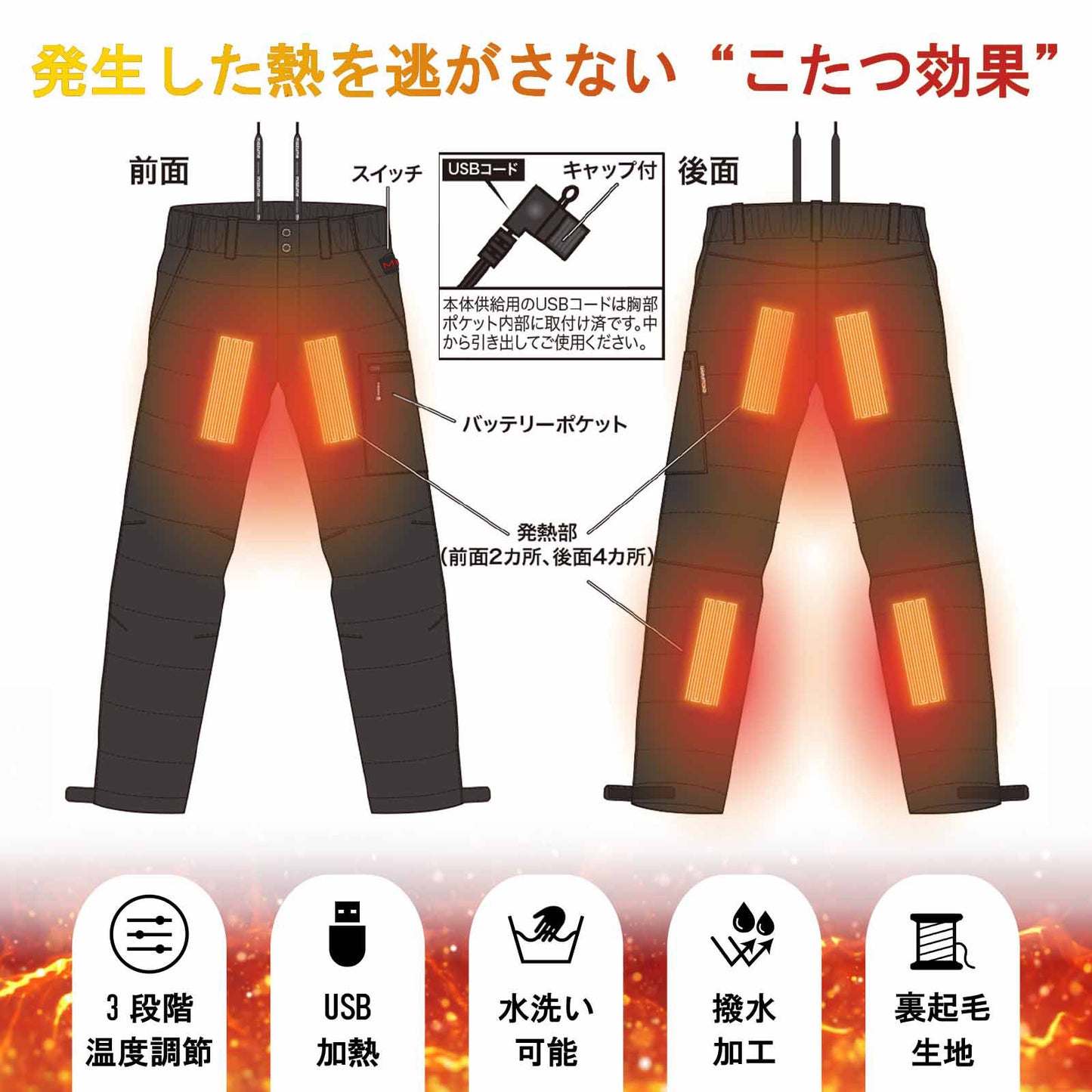 mazume ヒーターインナーパンツ MZFW-964
