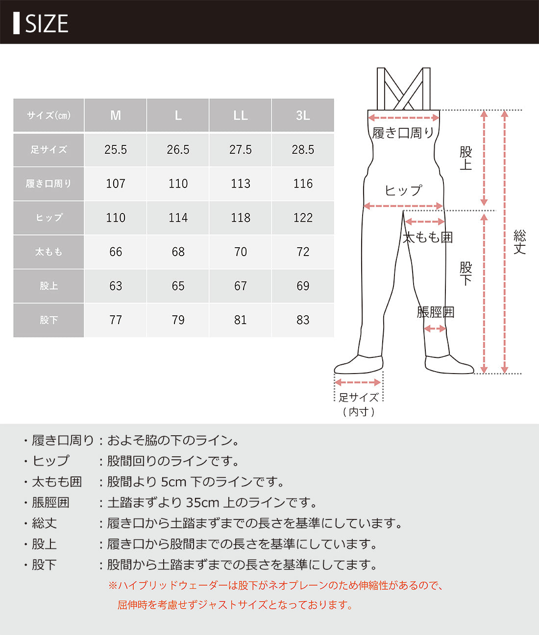 mazume ハイブリットウェーダー